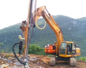 挖機改鑽機成功案例